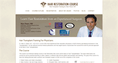 Desktop Screenshot of hairrestorationcourse.com
