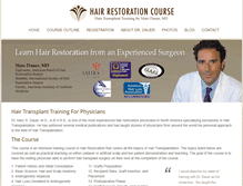 Tablet Screenshot of hairrestorationcourse.com